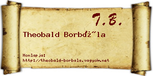 Theobald Borbála névjegykártya