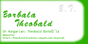 borbala theobald business card